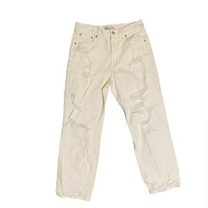 Zara The Pepper Mom Jean White